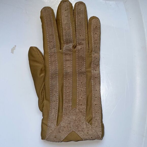 Vintage Aris Isotoner tan lined winter gloves - Size Medium - Picture 5 of 8